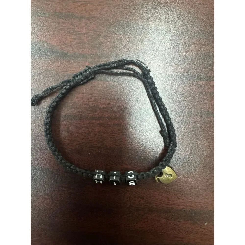 ‘His’ Cord Adjustable Bracelet